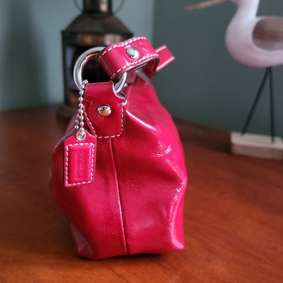 Coach Y2K Red Patent Leather Demi Mini Bag - Picture 3 of 14